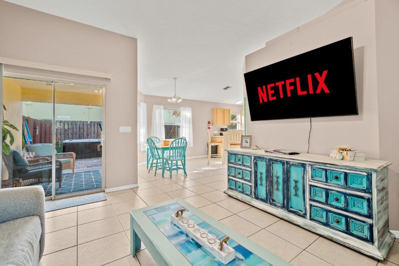 מלבורן Sunset Serenity - 3Br Beach Townhome With Outdoor Patio - New Hot Tub, Steps To Ocean Fun! מראה חיצוני תמונה
